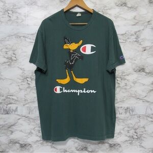Champion Todd Snyder Looney Tunes Daffy Duck Graphic Tee Shirt Size XL Green